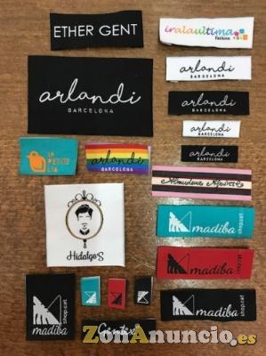 Etiquetas tejidas para vestidos de fiesta